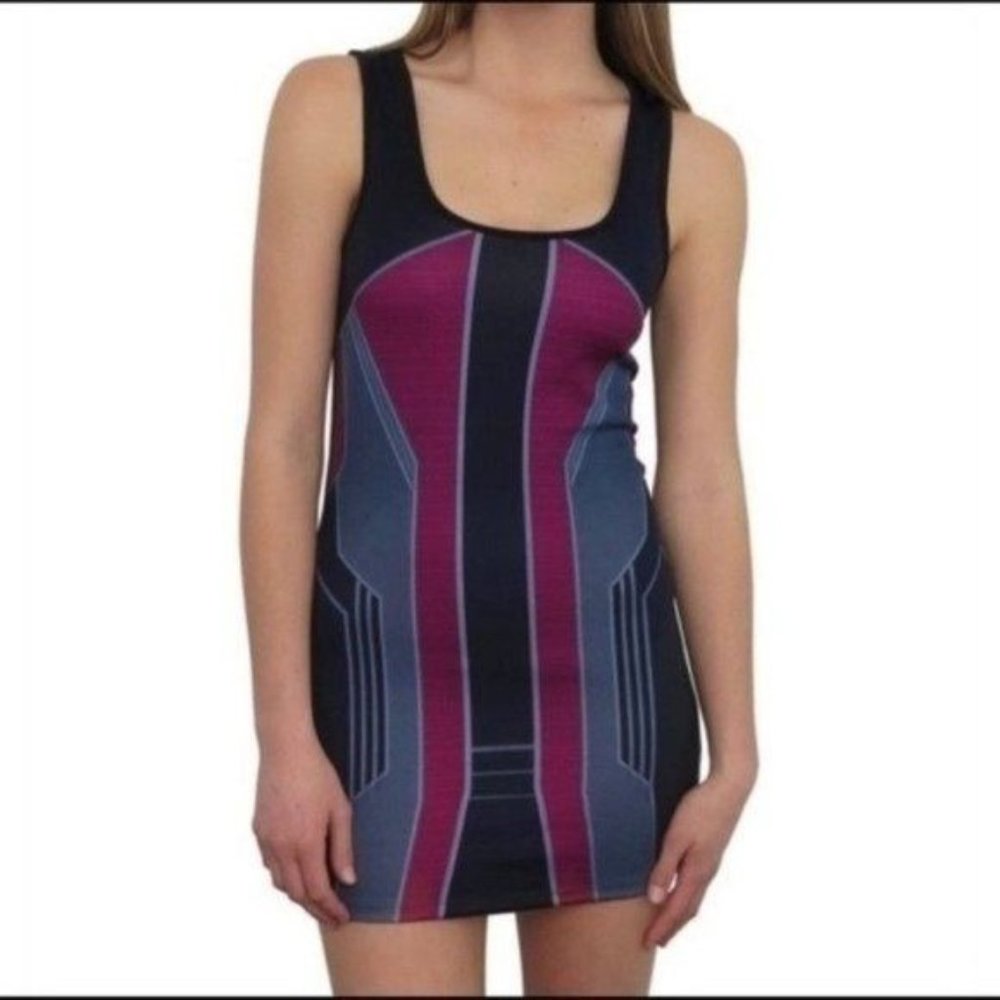 Marvel Tank Top Dress XL Black Pink Black Panther Mini